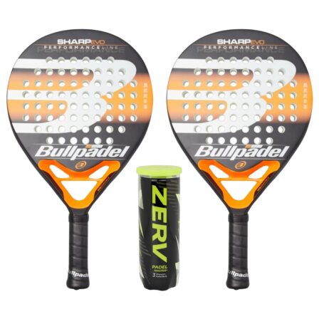 Bullpadel Padel Pakketilbud (Bullpadel Sharp Evo 21 + ZERV Padel Master+)