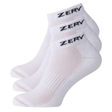 ZERV Performance Socks Short 3-pack White